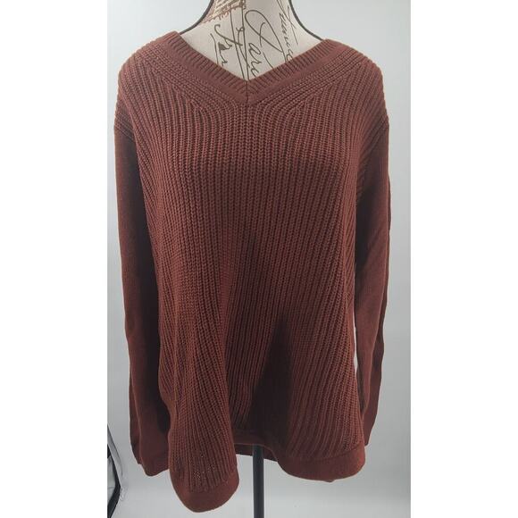 RD Style Josslyn V Neck sweater Stitch Fix size XXL Pullover cozycore Office - Picture 2 of 8